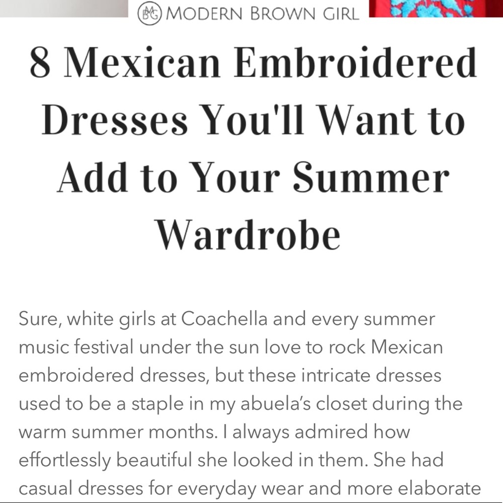 Mexican Dresses Magazine @ModernBrownGirl.com
